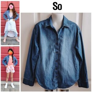 Versatile Denim Shirt